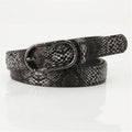 Snake Leather Belts Green Waist Thin Belts For Women Pin Buckle Cheap Female Casual Fashion Strap For Jeans