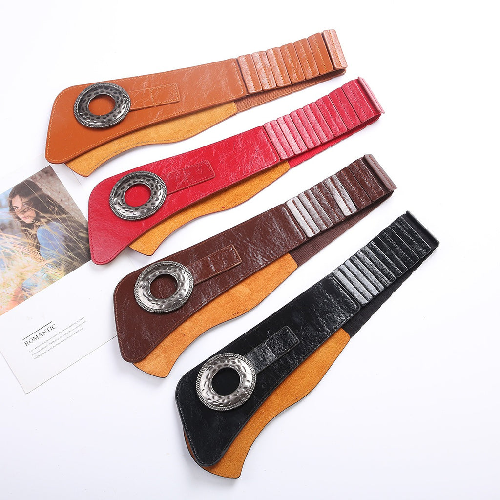 Women Wide Waist Elastic Stretch Belt Women's Girdlestrap Belts